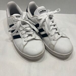 Adidas Grand Court 2.0 White and Black Sneakers Size 7